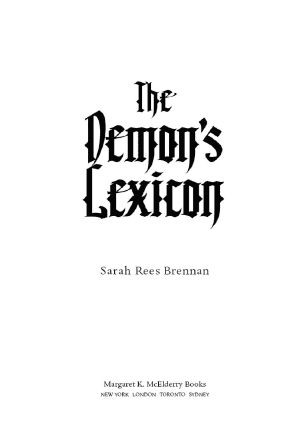 [Demon's Lexicon 01] • Demon's Lexicon